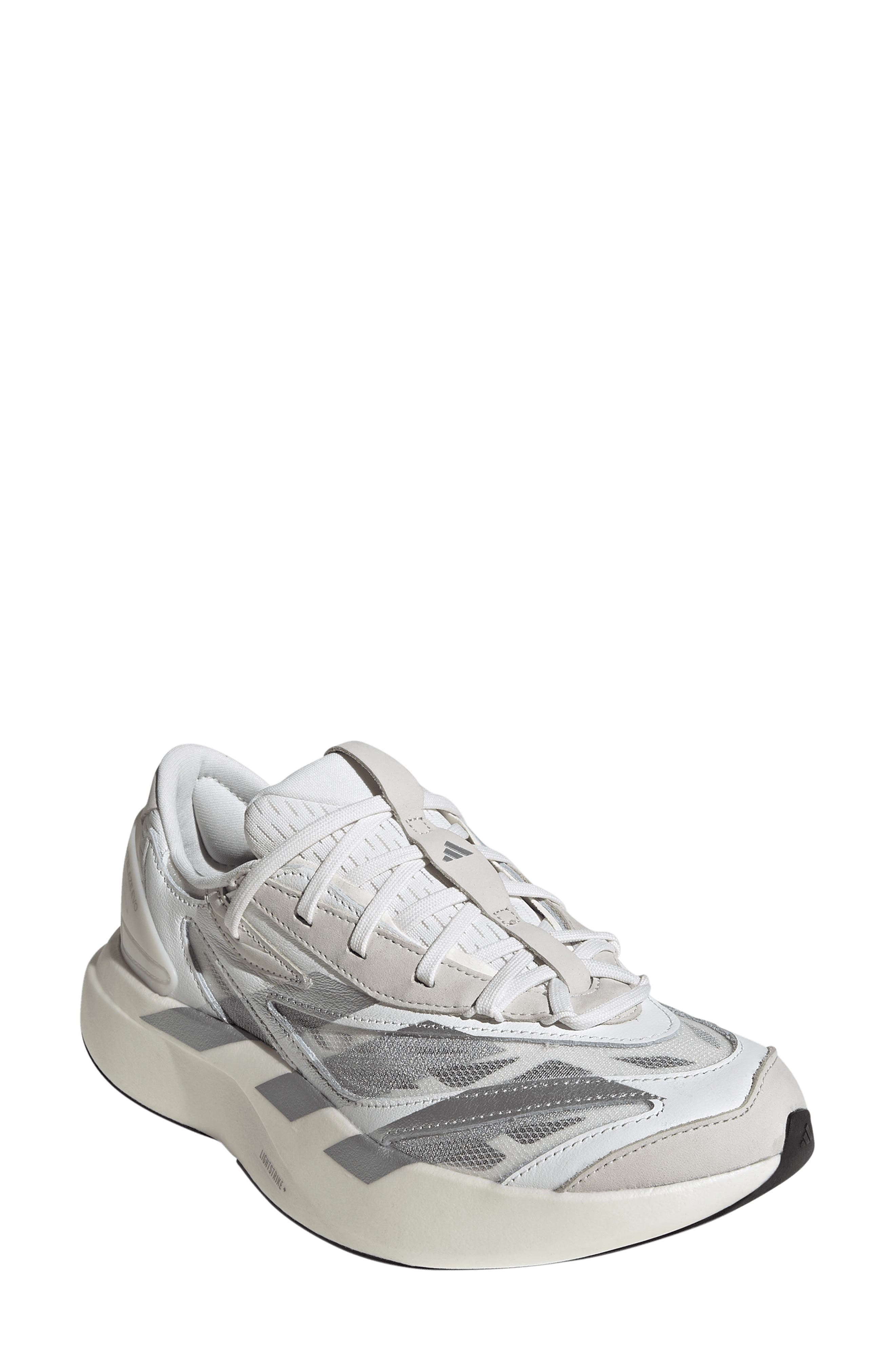 Lightblaze Evo Solid Sneaker, Main, color, WHITE/ MATTE SILVER/ BLACK
