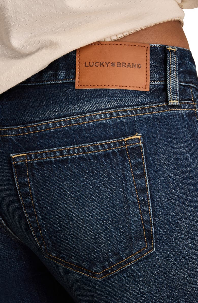 Lucky Brand Ultra Low Rise Baggy Wide Leg Jeans, Alternate, color, Dark Ink Wash