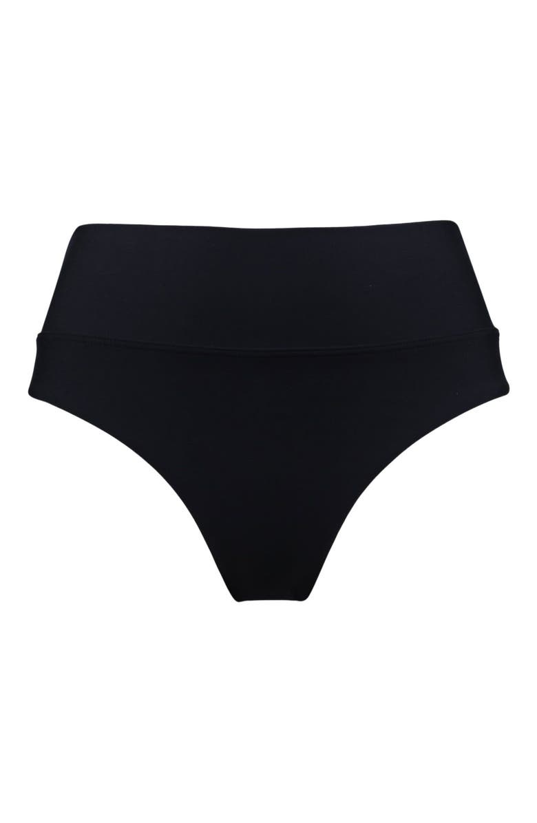 Swim Systems Laura Fold Over Bikini Swim Bottoms, Alternate, color, Black