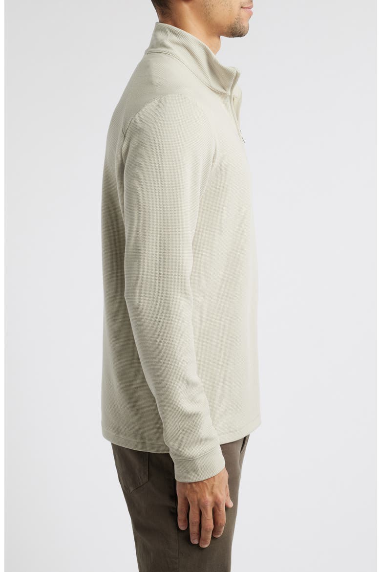 Waffle Quarter Zip Pullover, Alternate, color, SANDSTONE