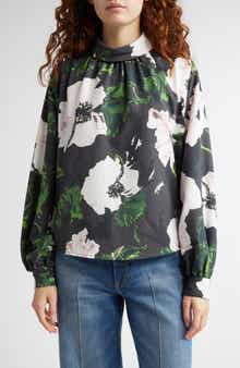 Stine Goya Floral Print Gathered Top