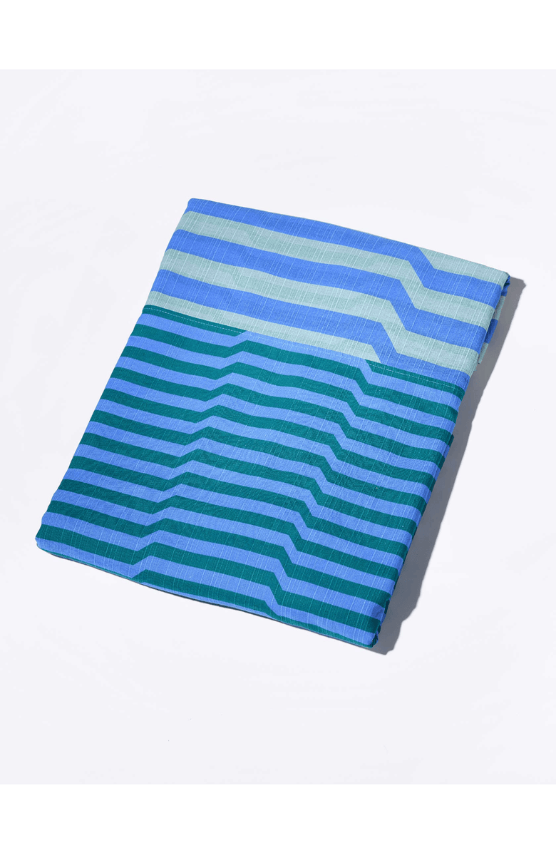 Tortuga Forma Stripe Tablecloth Reversible, Alternate, color, Marine