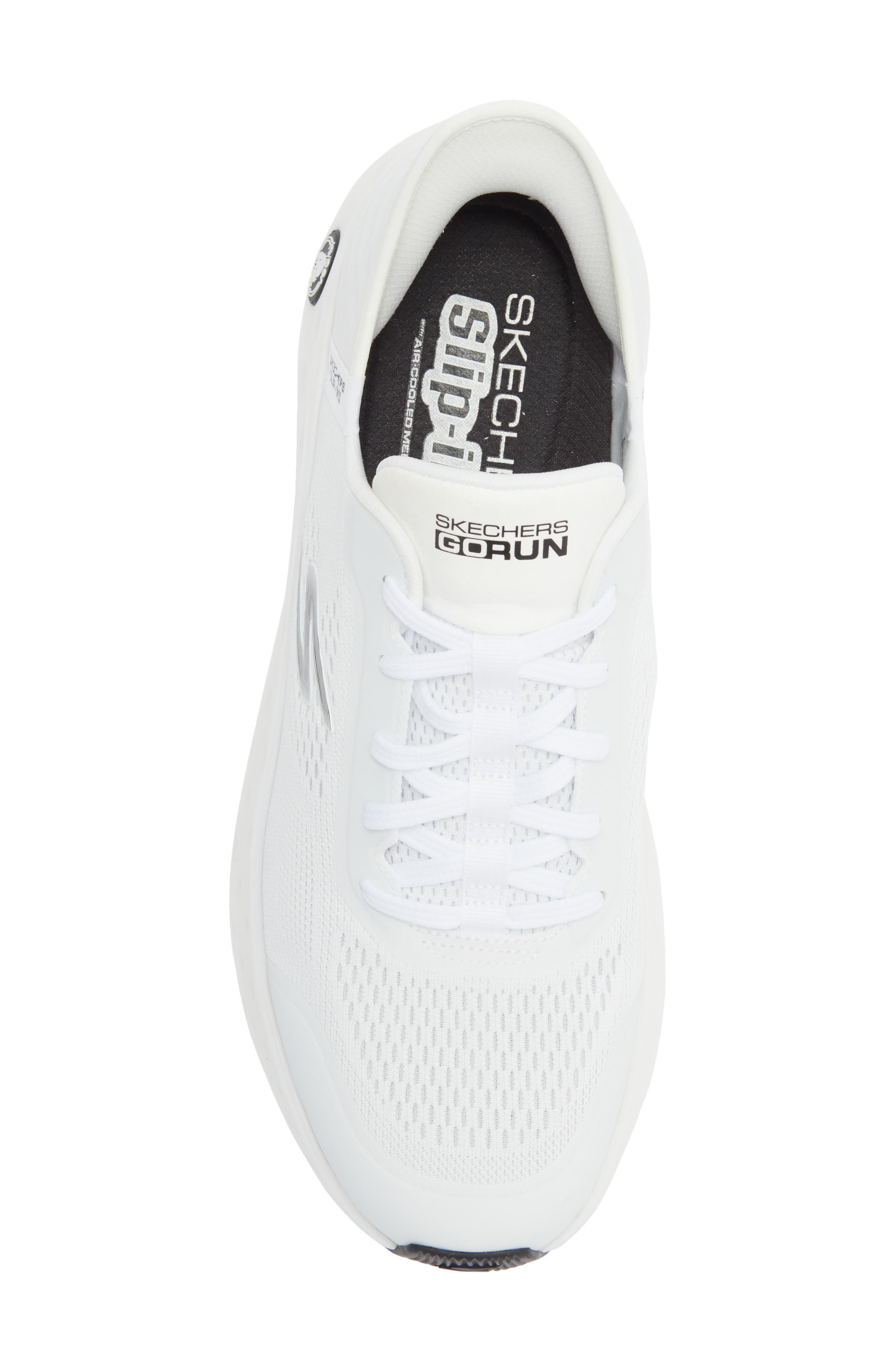 SKECHERS Max Cushion Slip-Ins Sneaker, Alternate, color, White/ Black
