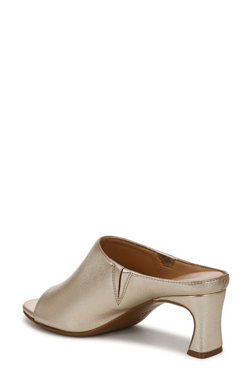 Naturalizer Imogen Slide Sandal In Champagne Faux Leather