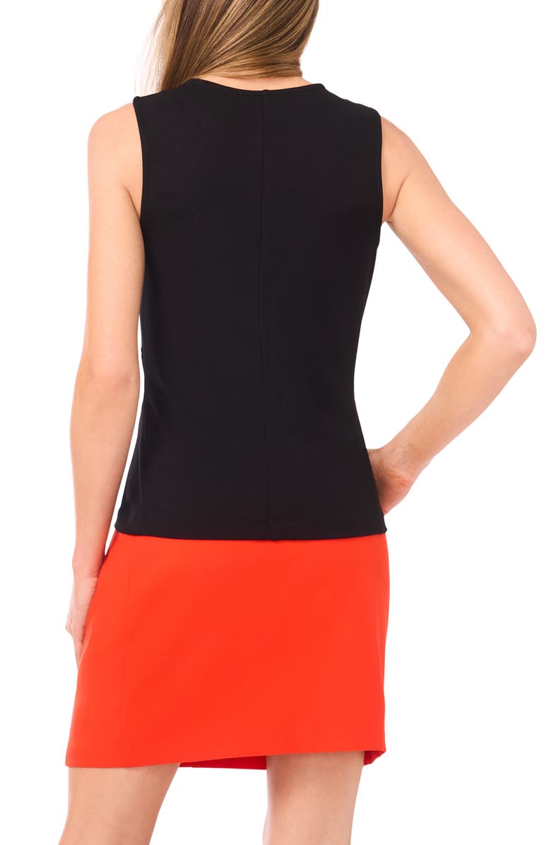 Halogen<sup>®</sup> Crewneck Tank, Alternate, color, Rich Black