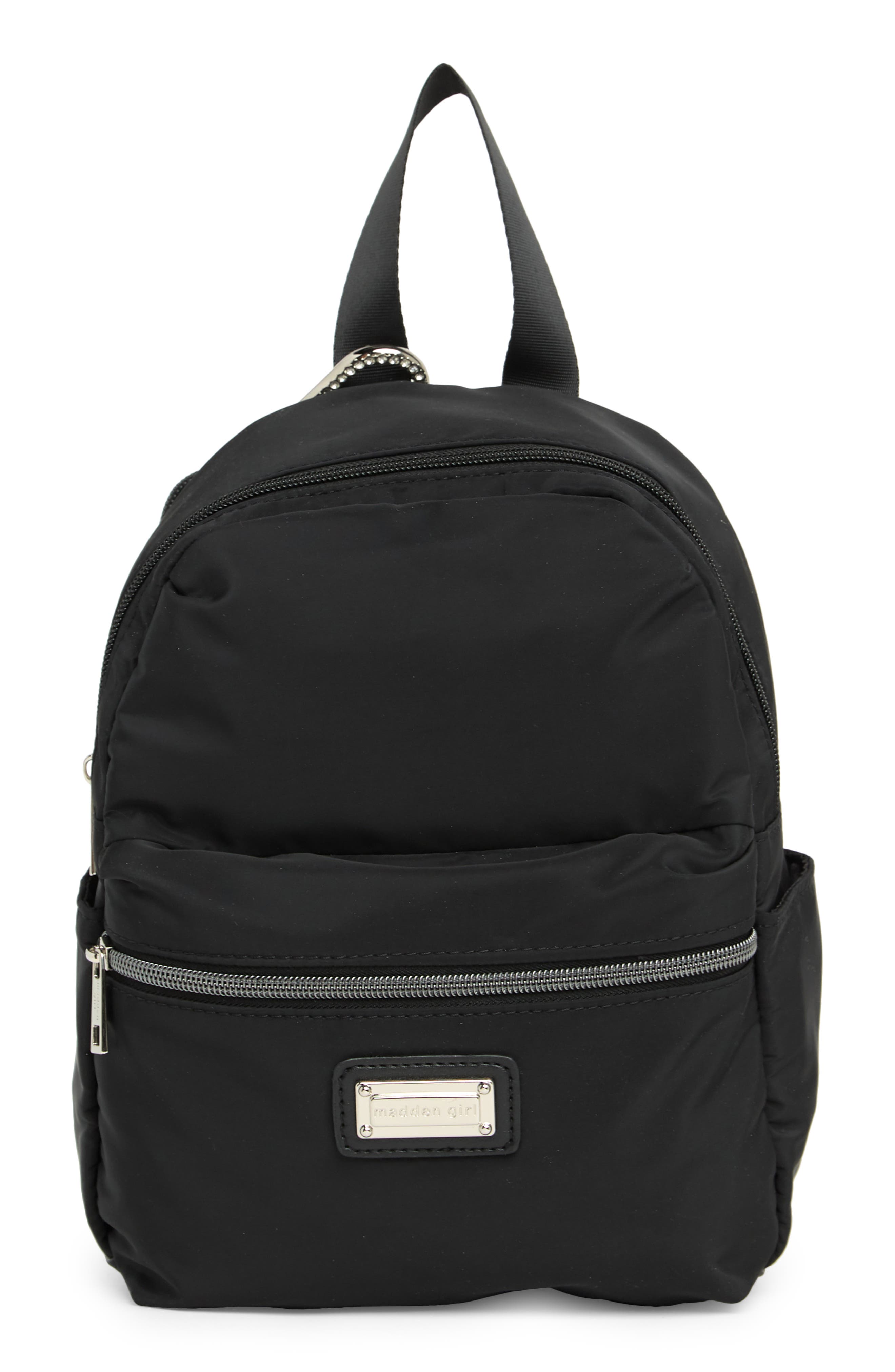Madden Girl Nylon Mini Dome Backpack with Pouch, Main, color, 