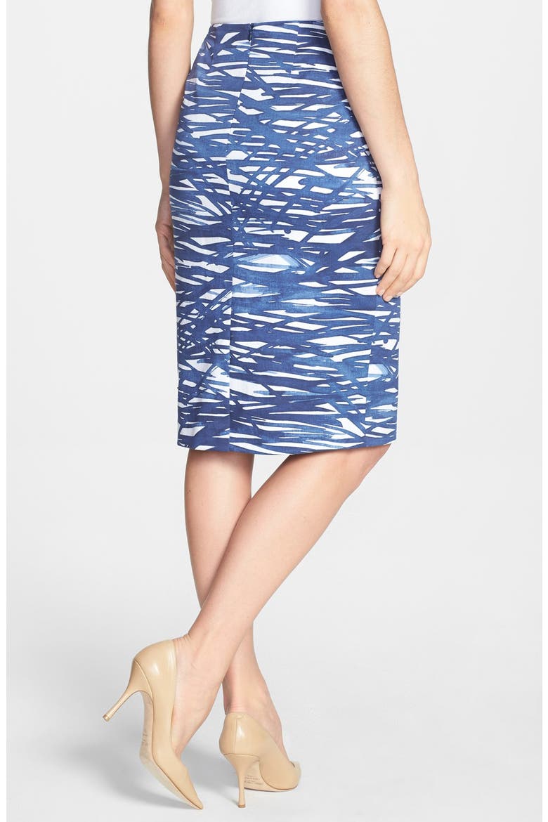 'River Ripples' Modern Slim Skirt, Alternate, color, LUNA MULTI