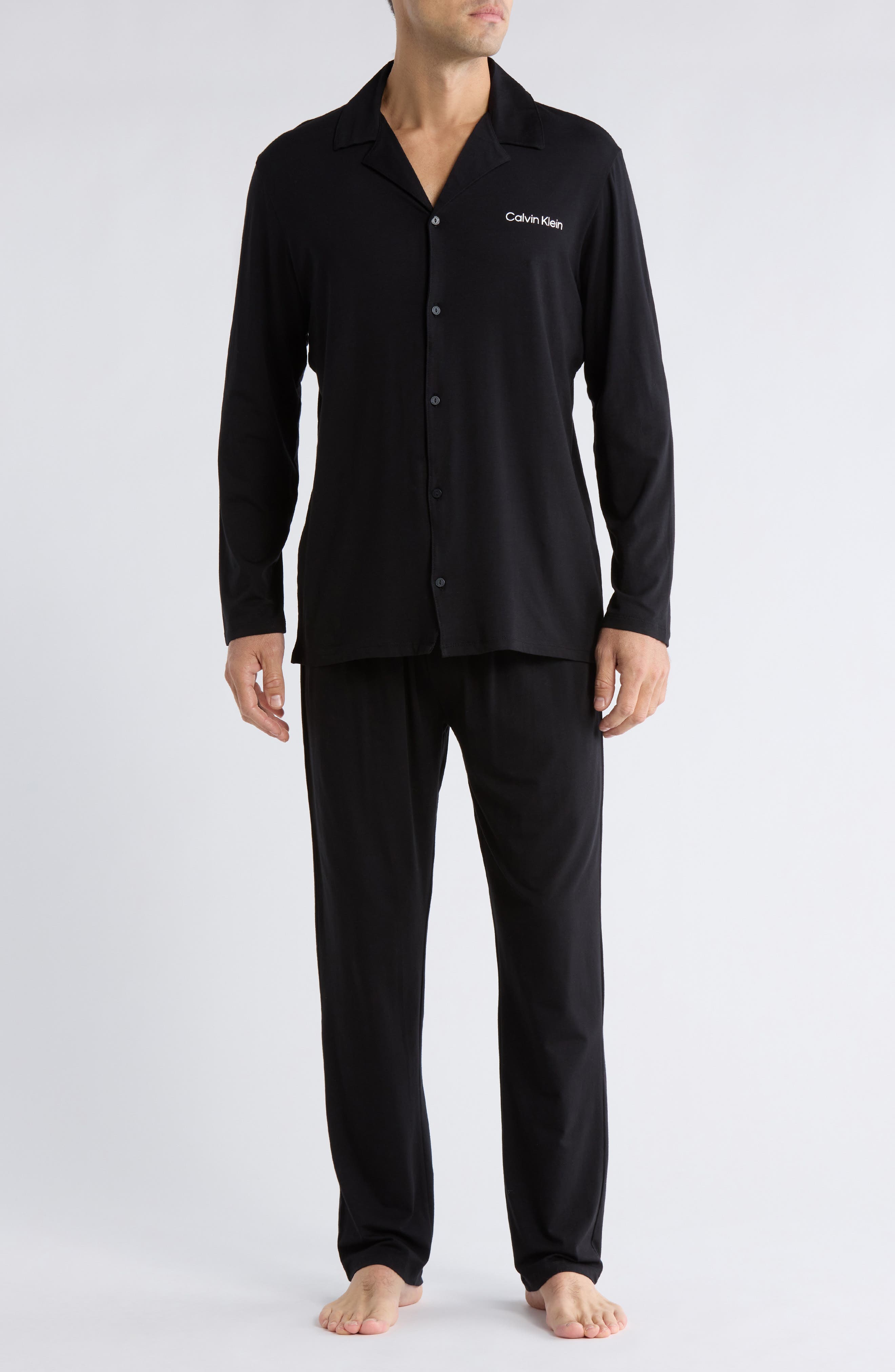 Calvin Klein Collared Logo Pajamas