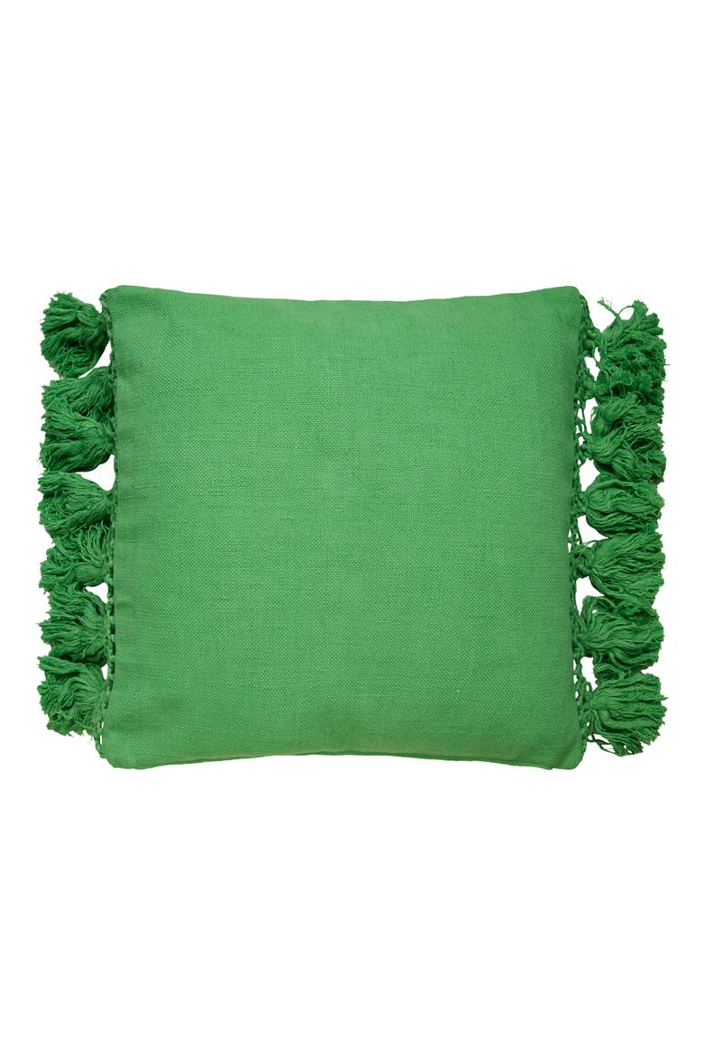 tassel pillow, Main, color, PICNIC GREEN