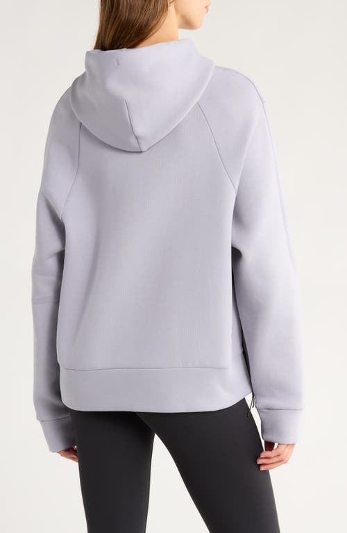 On Cott-blend Focus Tech Hoodie In Purple