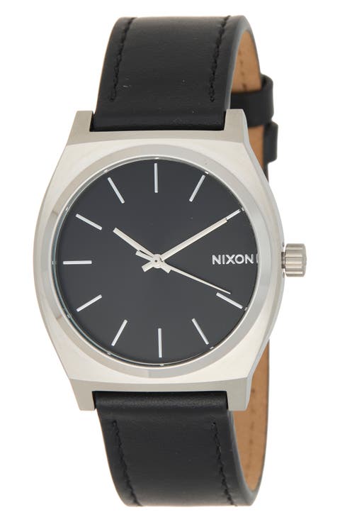 Time Teller Leather Strap Watch