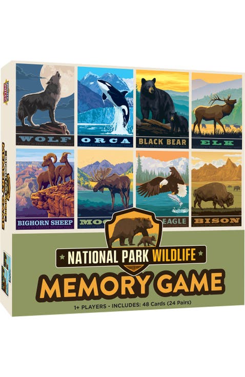 National Parks Wildlife Memory Game
