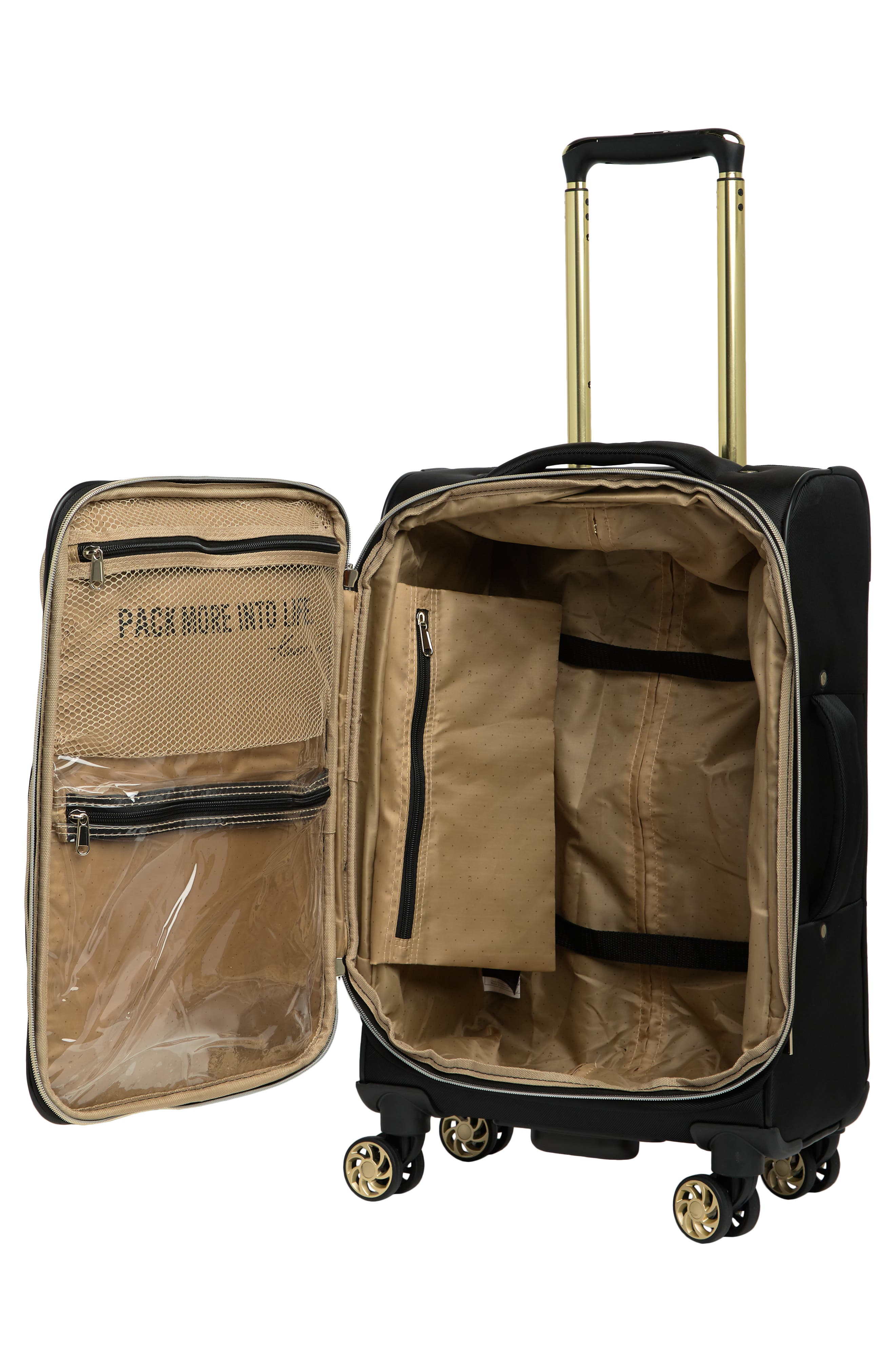 Kenneth Cole Chelsea 20-Inch Quilted Expandable Suitcase, Alternate, color, Black