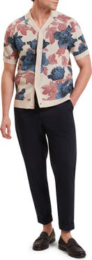 Ted Baker Ashqara Floral Knit Button-Up Shirt