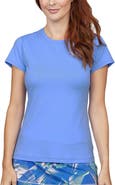 Sofibella UV Colors Short Sleeve Womens Tennis Shirt