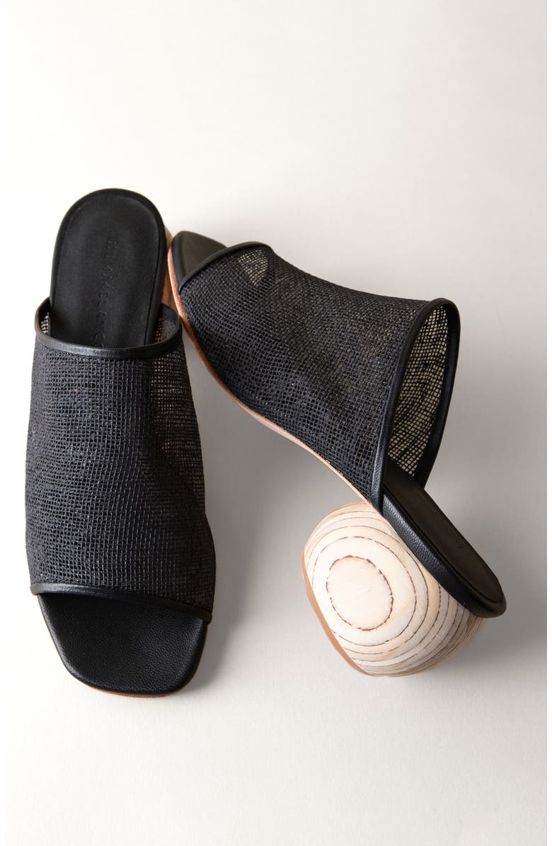 Huma Blanco Milla Natural Jute Slide Sandal, Alternate, color, Coal Jute