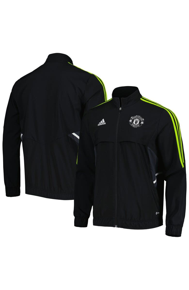 adidas Men's adidas Black Manchester United Presentation AEROREADY Full-Zip Jacket, Main, color, Black