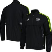 adidas Men's adidas Black Manchester United Presentation AEROREADY Full-Zip Jacket