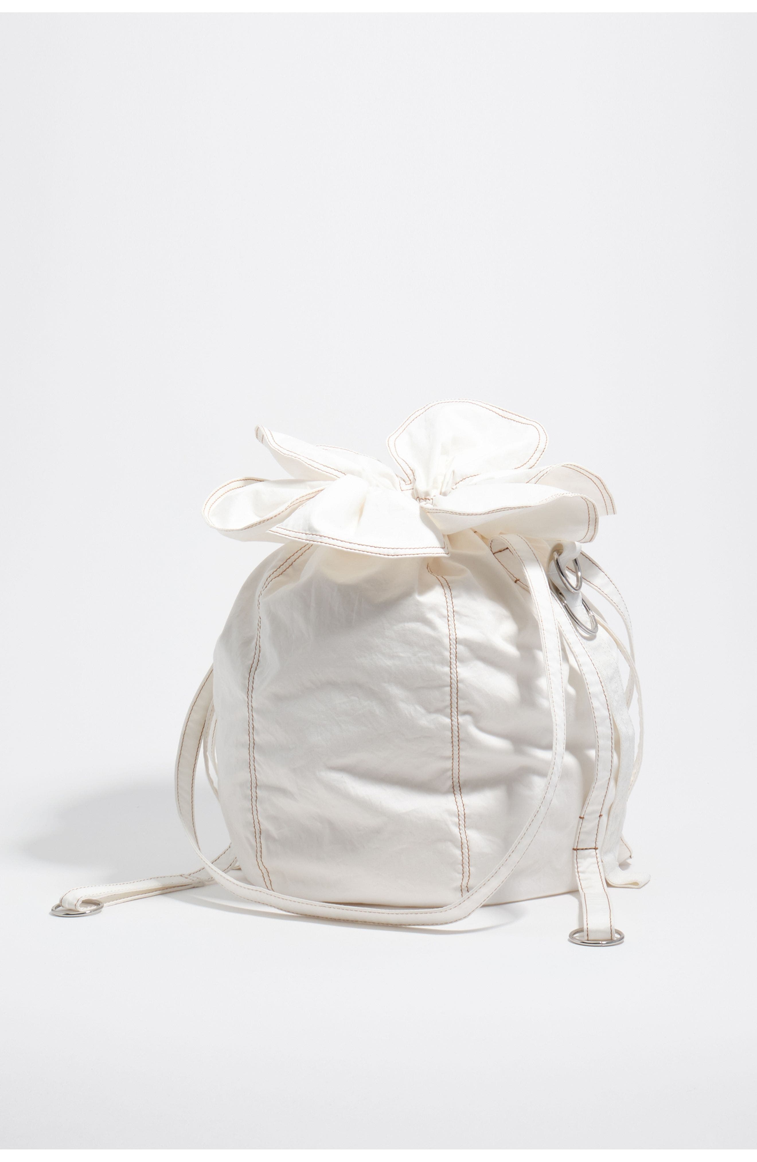 Bimba y Lola Large Petalo Shoulder Bag, Alternate, color, White