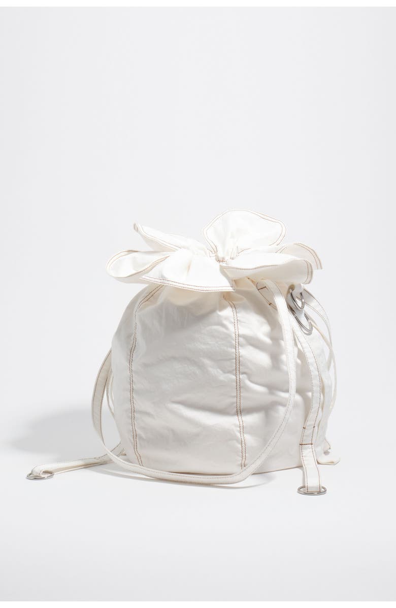 Bimba y Lola Large Petalo Shoulder Bag, Alternate, color, White