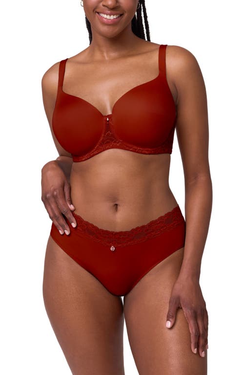 Montelle Intimates Pure Plus Underwire T-shirt Bra In Red
