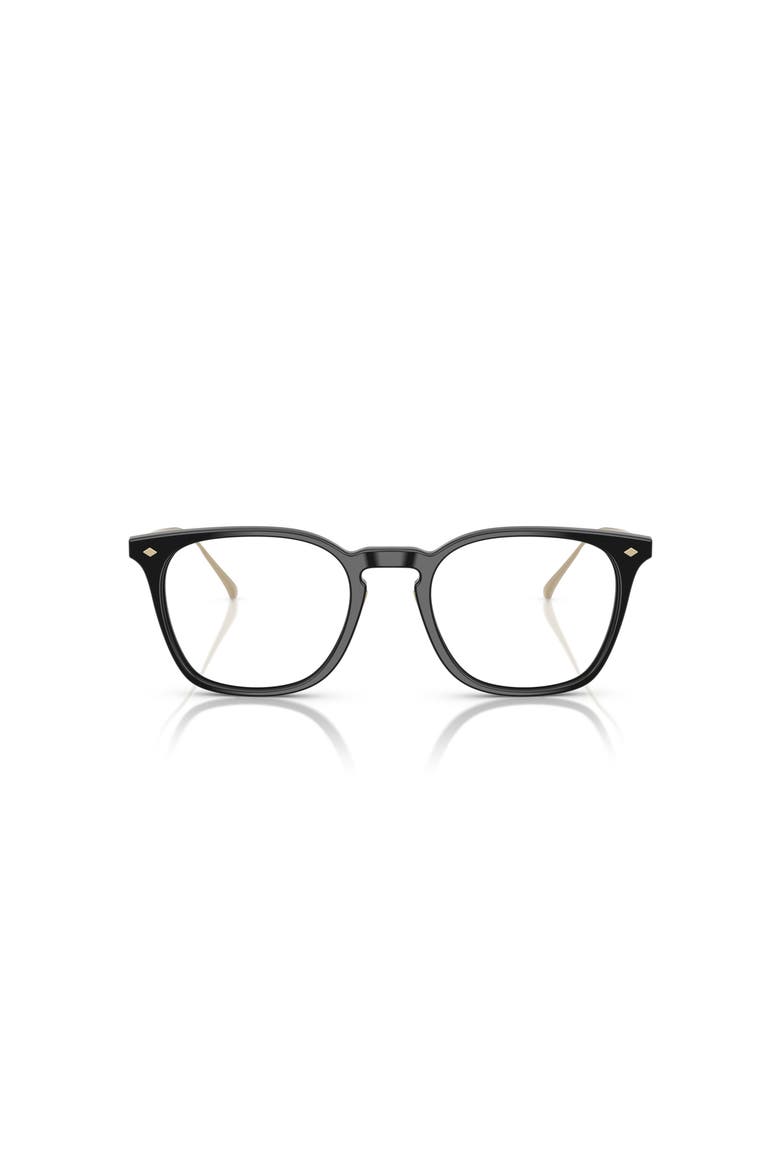 49mm Rectangle optical glasses, Alternate, color, Black