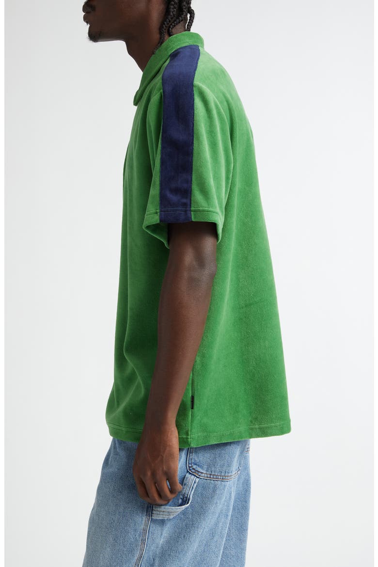 Joyride Velour Polo, Alternate, color, GREEN
