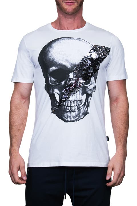 Skull Disco Graphic Crew T-Shirt