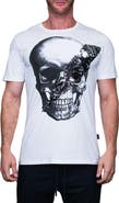 Maceoo Skull Disco Graphic Crew T-Shirt