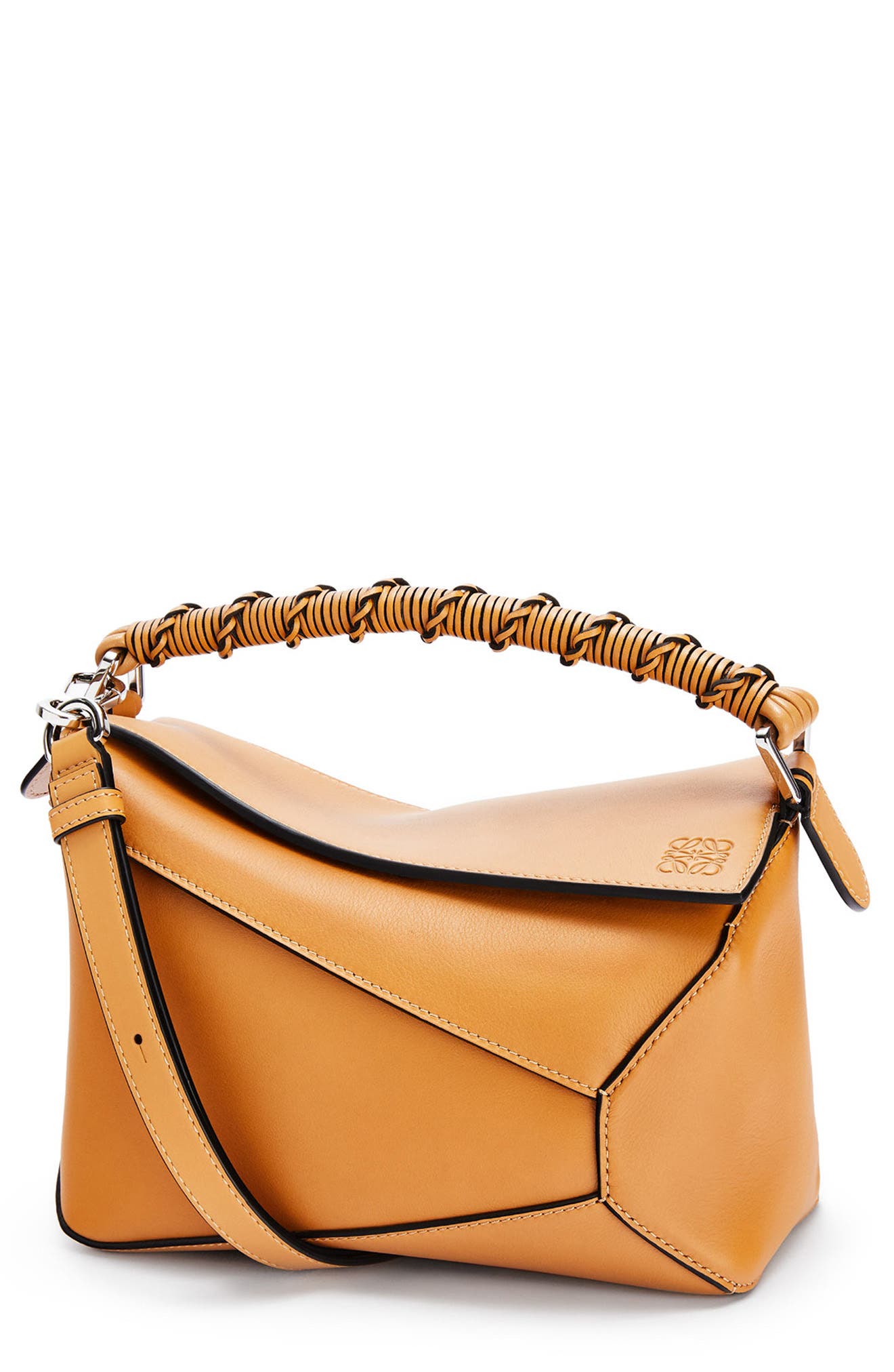 Loewe Small Puzzle Edge Leather Shoulder Bag, Main, color, 