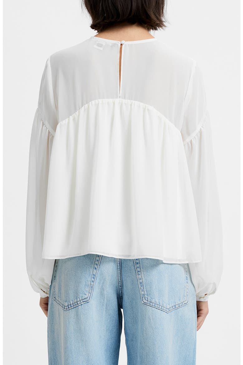Marina Chiffon Top, Alternate, color, PORCELAIN CREAM