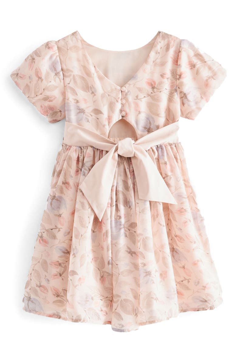 Laura Ashley Kids' Prom Peony Organza Party Dress, Alternate, color, Cream