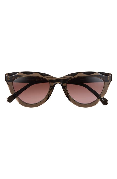 52mm Cat Eye Sunglasses