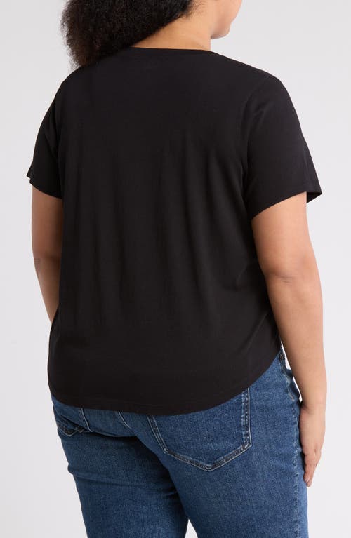 Madewell Soft Fade Cotton T-shirt In Jet Black