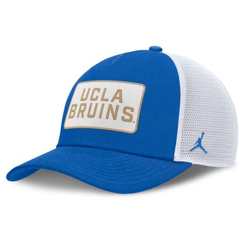 Men's Jordan Brand Blue/White UCLA Bruins 2025 On-Field Rise Patch Trucker Adjustable Hat