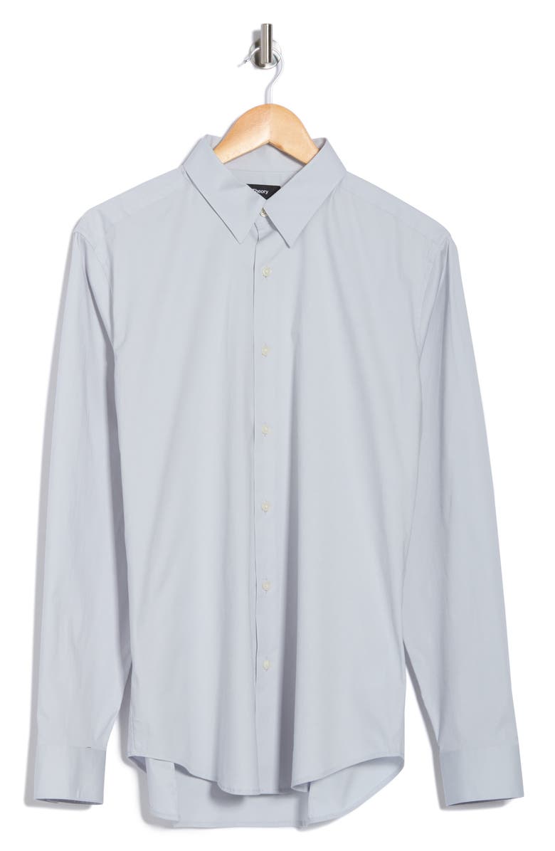 Theory Sylvain Poplin Shirt, Alternate, color, Arclight