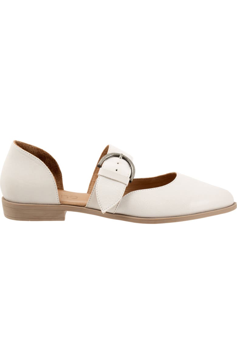 Bueno Brittany Pointed Toe Flat, Alternate, color, Ice White