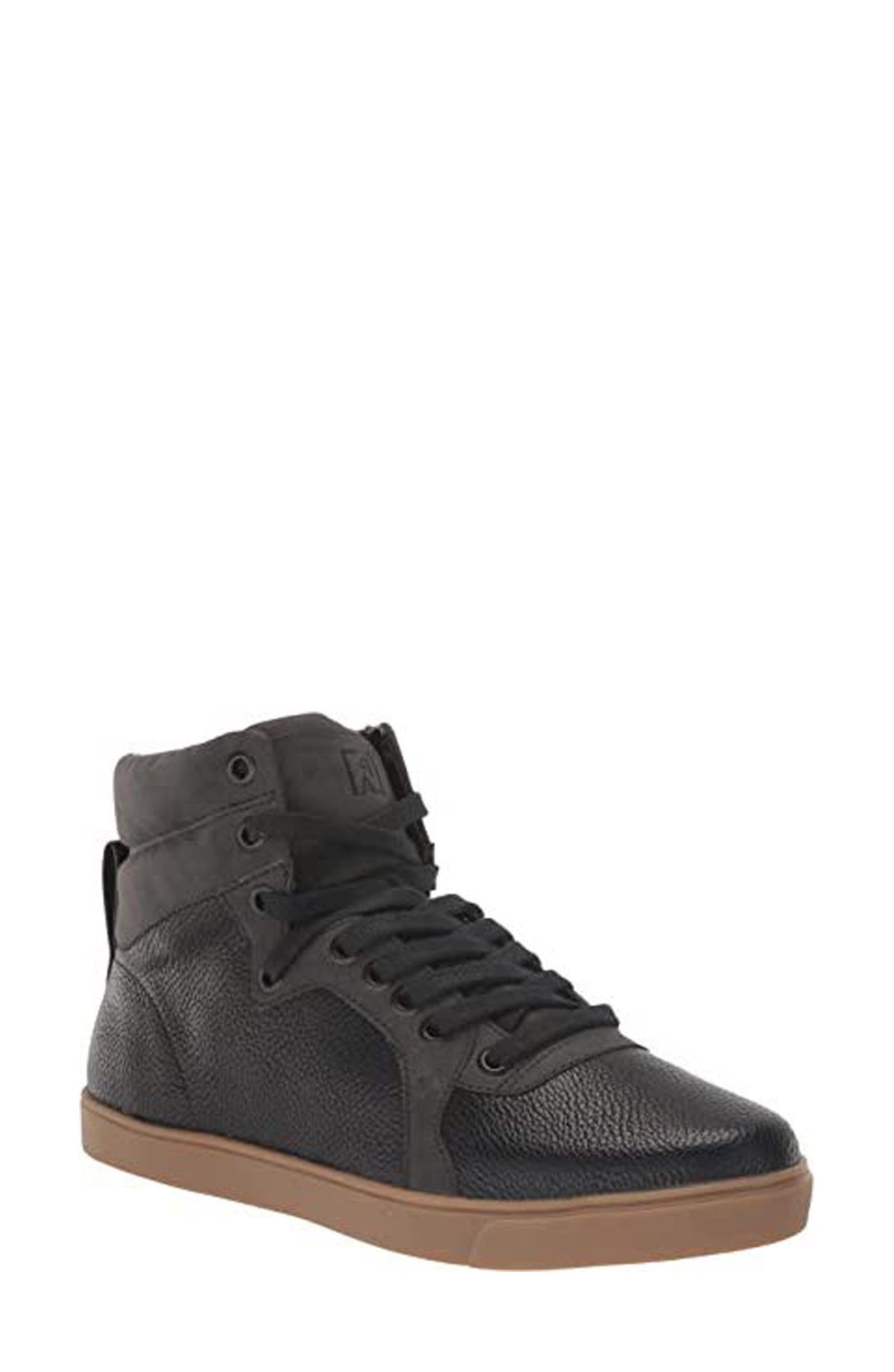 Rebecca Allen The High Top Sneaker, Main, color, Black