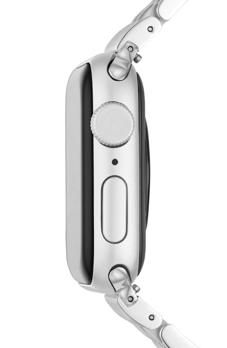 MICHELE 20mm Apple Watch<sup>®</sup> Bracelet Watchband, Alternate, color, Chrome
