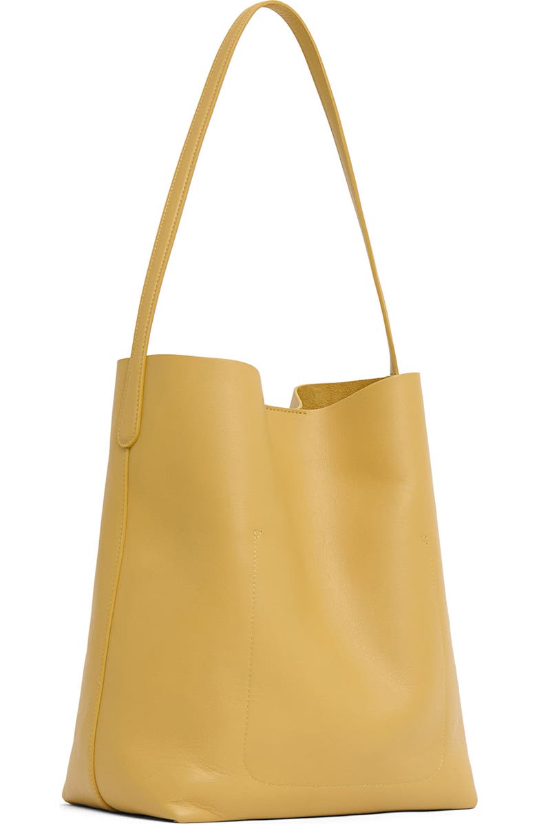 Mansur Gavriel Everyday Cabas Leather Tote, Alternate, color, Paglia