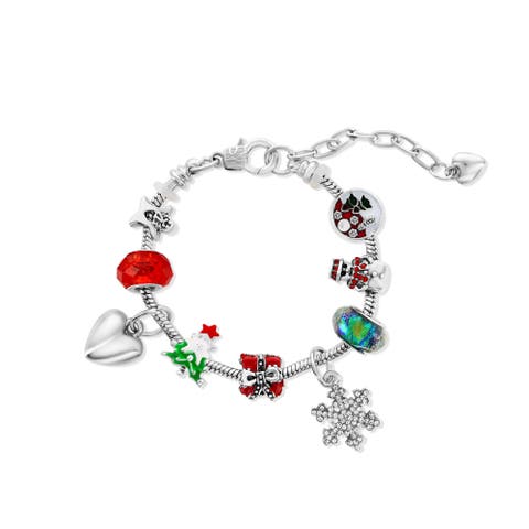 Snow-Flake Christmas Charm Bracelet