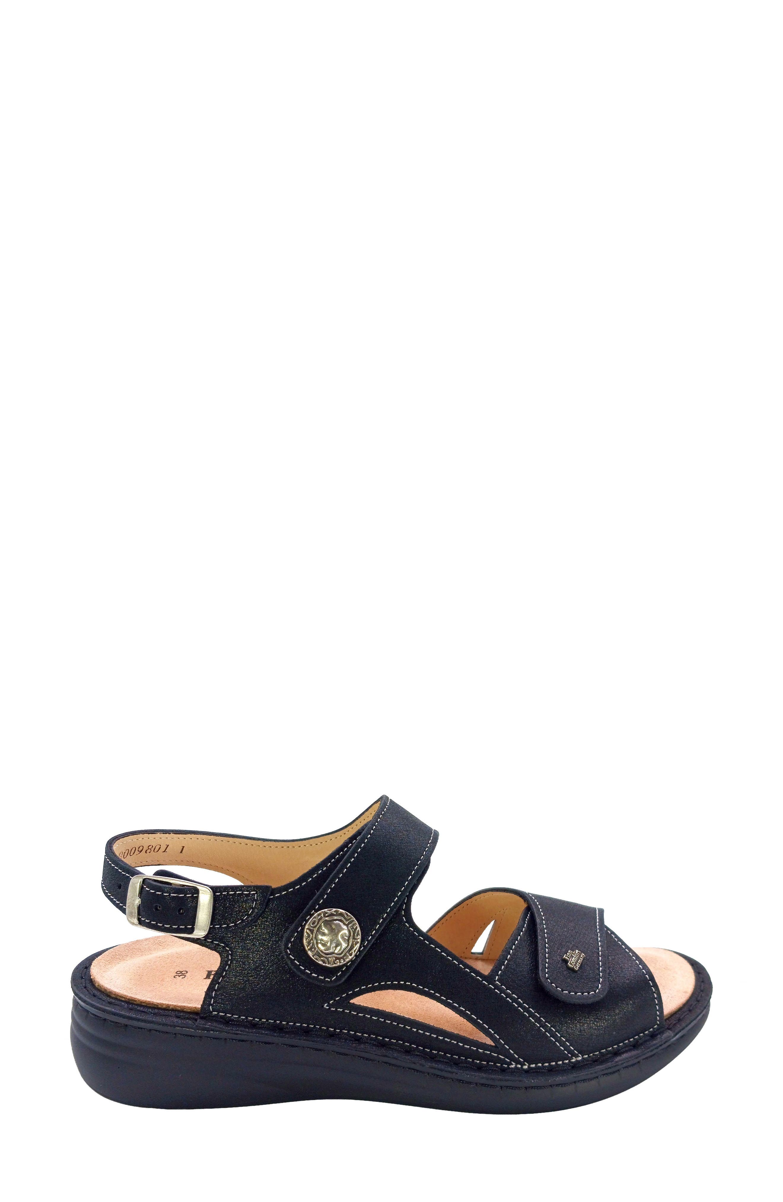 Finn Comfort Barbuda Ankle Strap Slide Sandal, Alternate, color, 