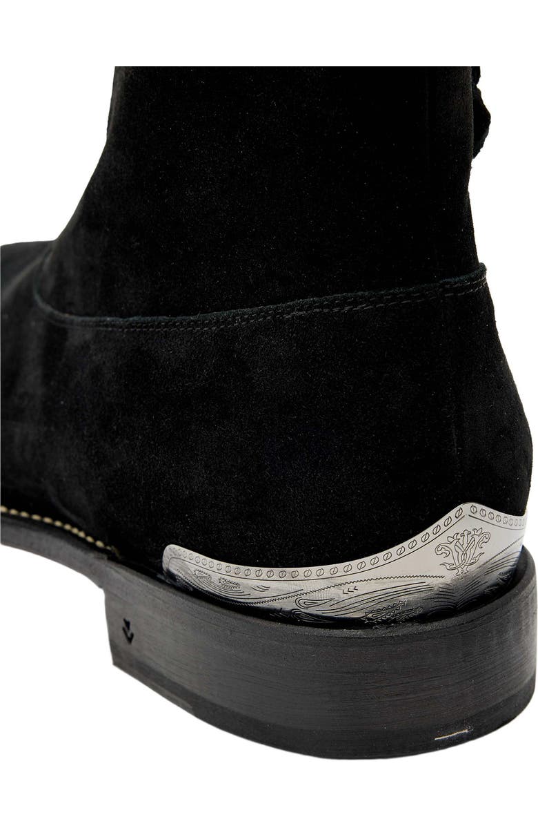 John Varvatos Regent Western Boot, Alternate, color, Mineral Black