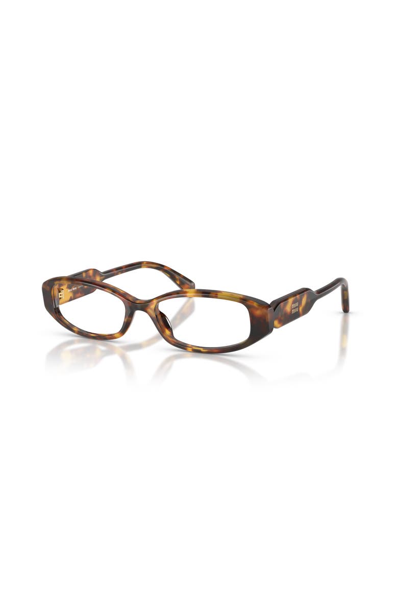 54mm Rectangle optical glasses, Main, color, Tortoise
