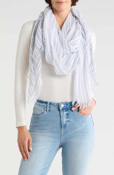 Stripe Cotton Scarf