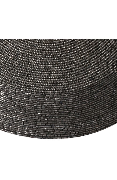 Tiramisu Jewel Beaded Placemat In Gunmetal