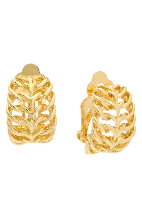 Cutout Hoop Earrings