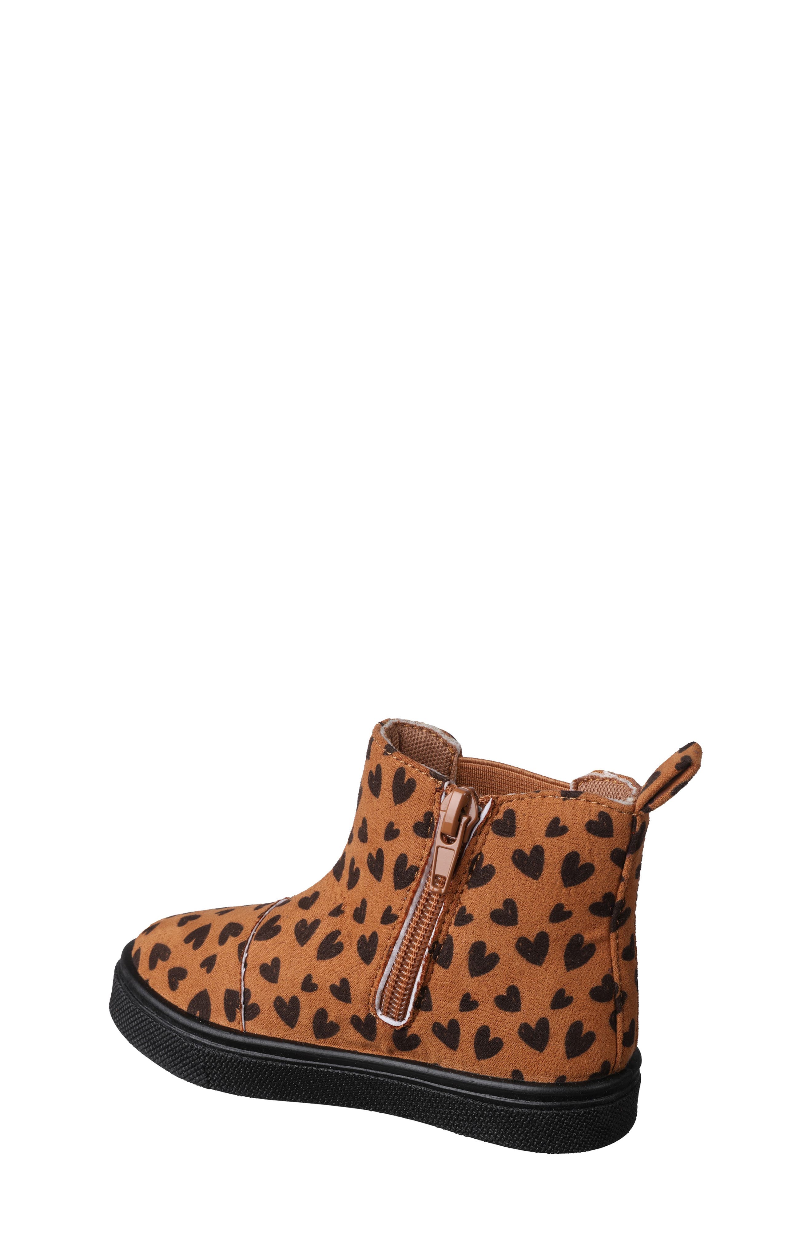 OOMPHIES Kids' Colette Heart Chelsea Boot, Alternate, color, Brown Hearts