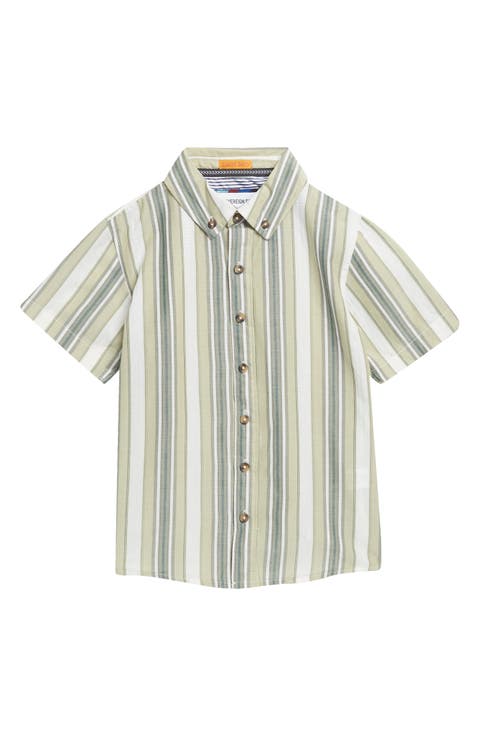 Kids' Biggs Stripe Button-Down Shirt (Big Kid)