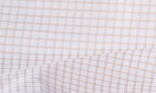 Vellapais Grid Cotton Slim Fit Button Down Shirt In White